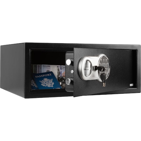 Stalwart Safe Box - Digital Security Box with Keypad and 2 Manual Keys for Home or Travel by 65-EC-40-1